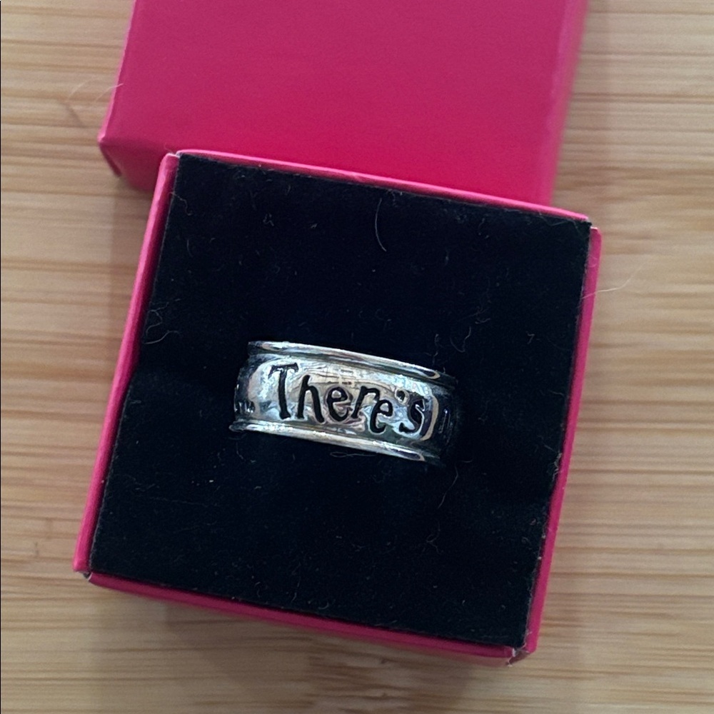 Sterling Silver 925 The Wizard of Oz “There’s No Place Like Home” Band Ring - Picture 3 of 14